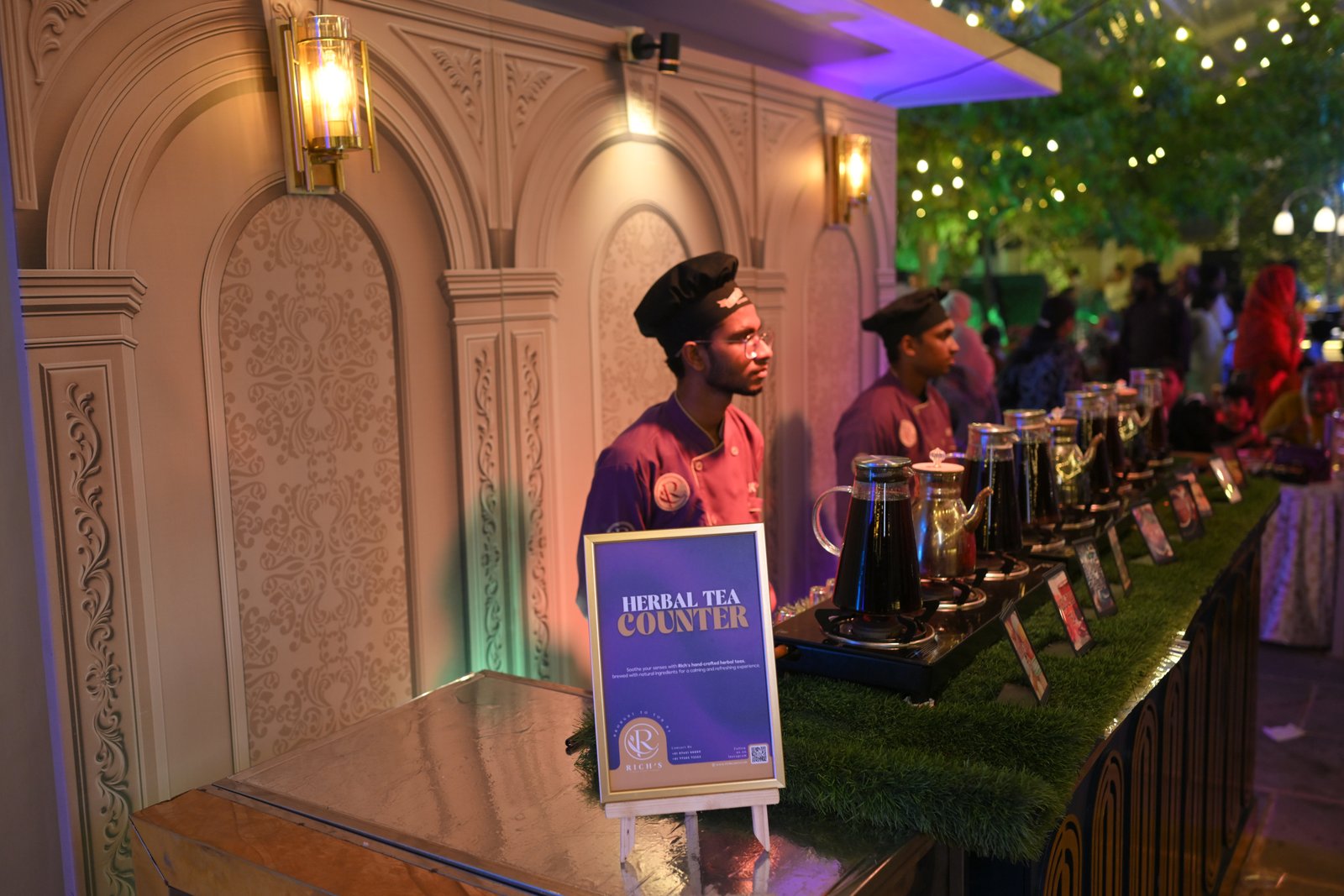Premium catering dish presentation